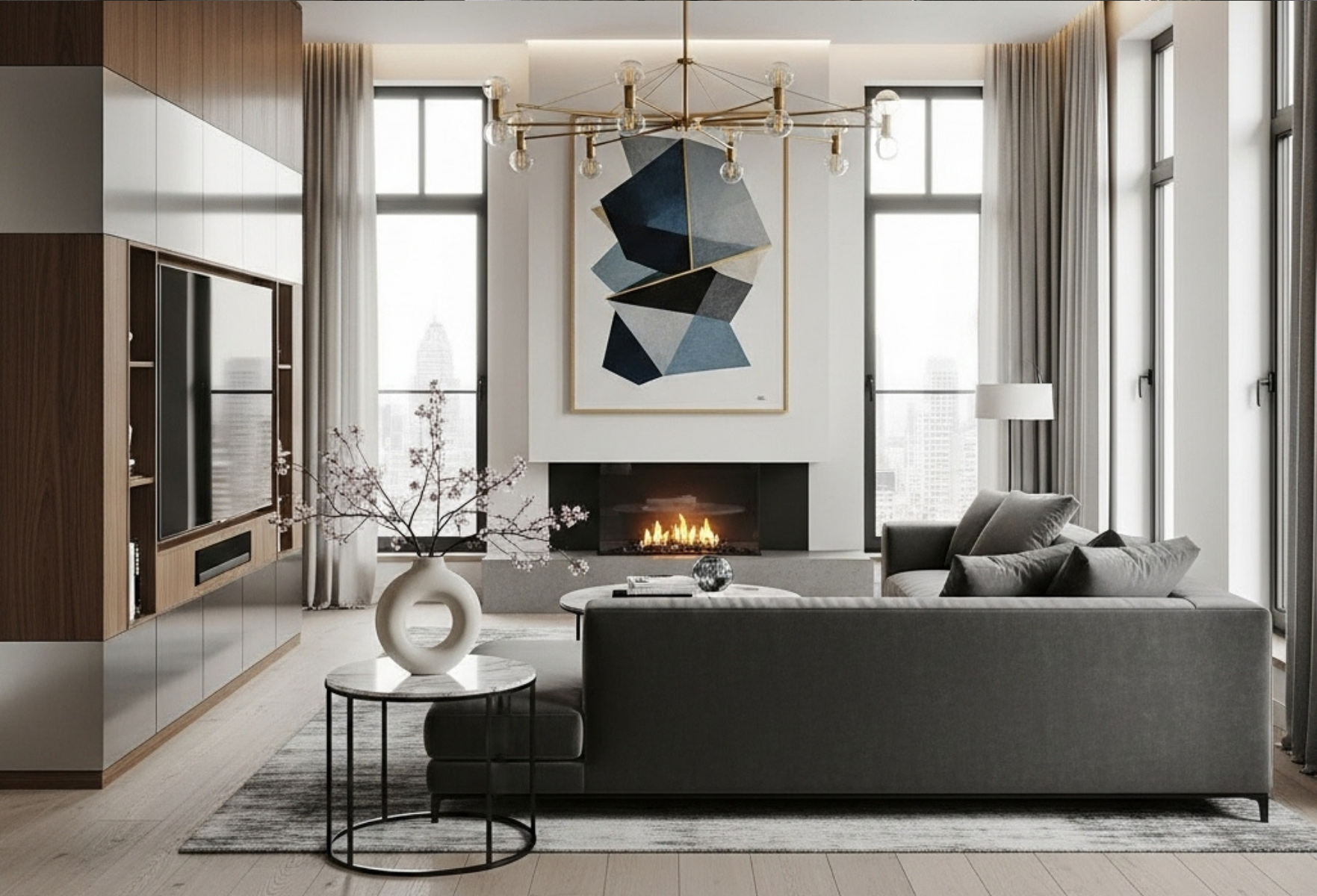 أعمال ديكور وتشطيب داخلي